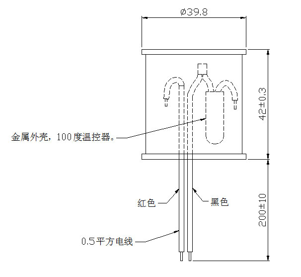 灌腸儀電磁線圈產(chǎn)品側面圖